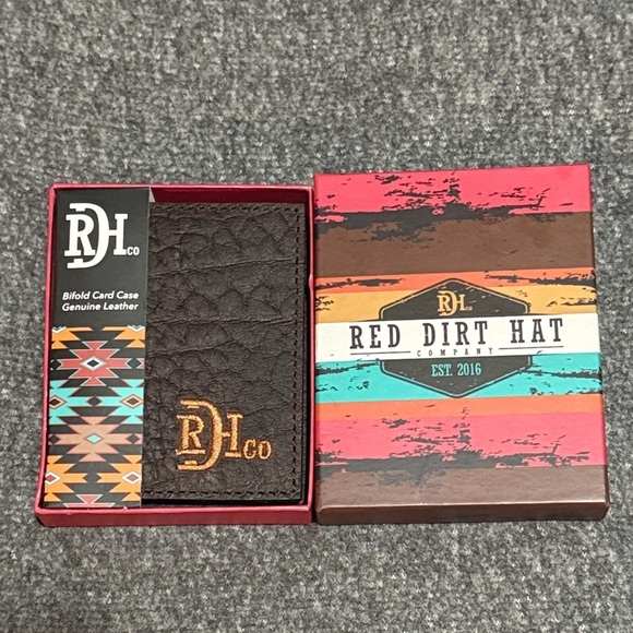 Red Dirt Hat Other - Dark Brown Leather Card Holder